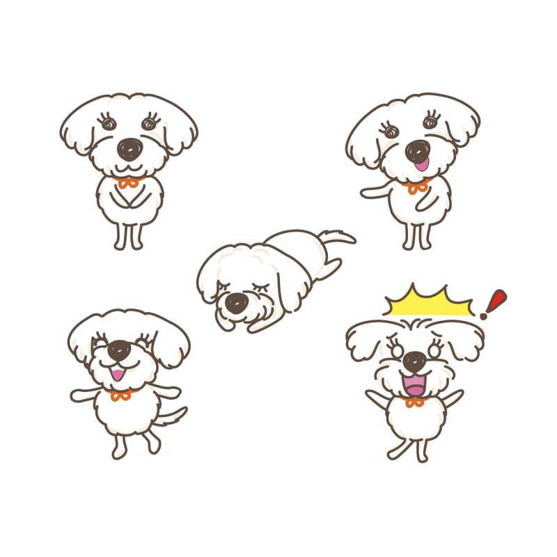 いぬのキャラクターデザイン