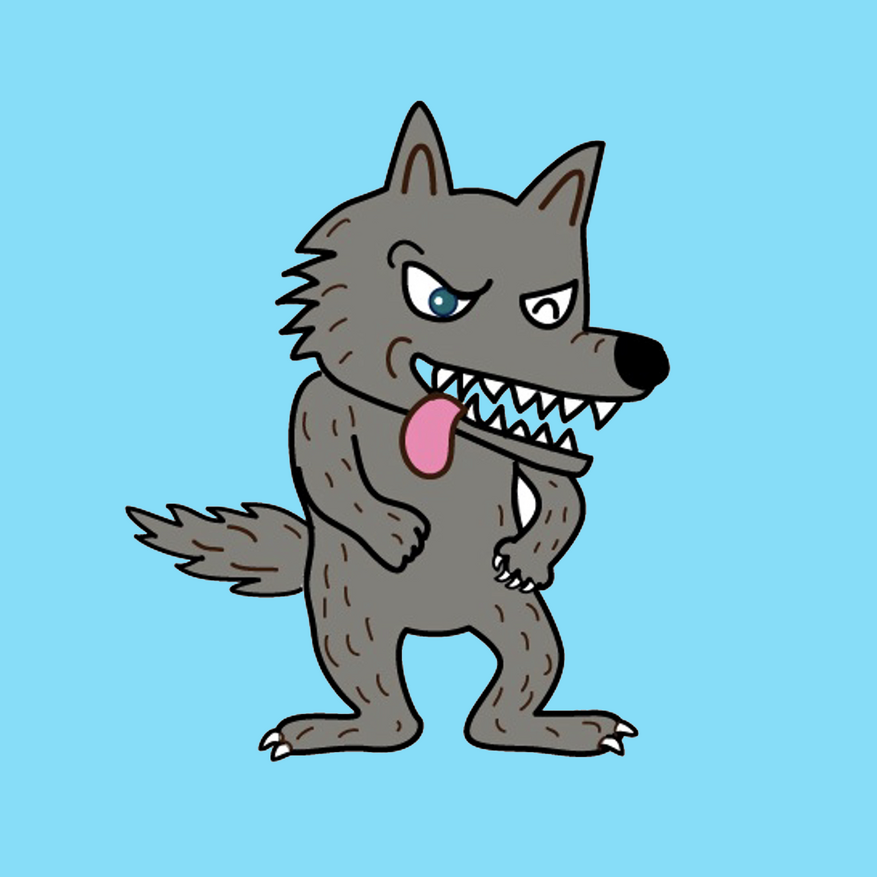 オオカミのキャラクター