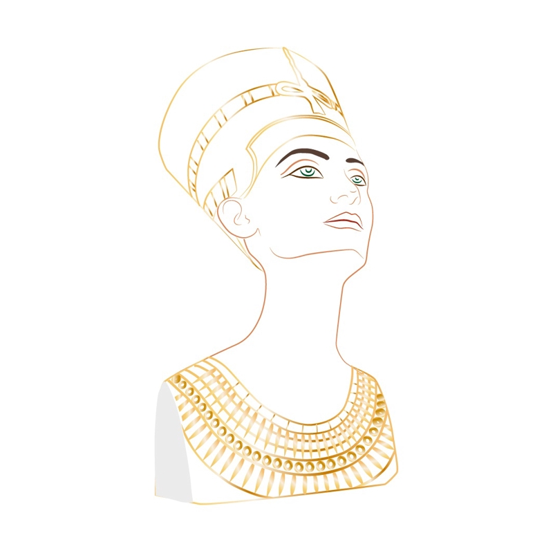エジプトの王妃ネフェルティティ胸像