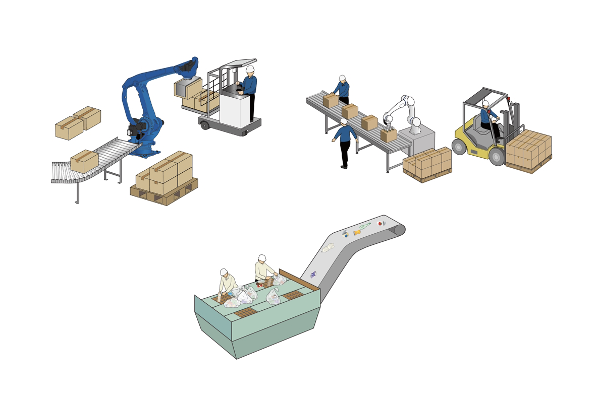 工場のイラスト